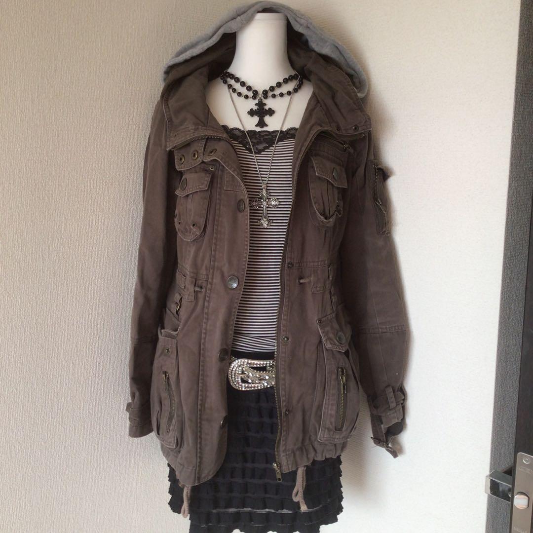 y2k 00s archive グランジgeek モッズコート　お兄系平成ギャル