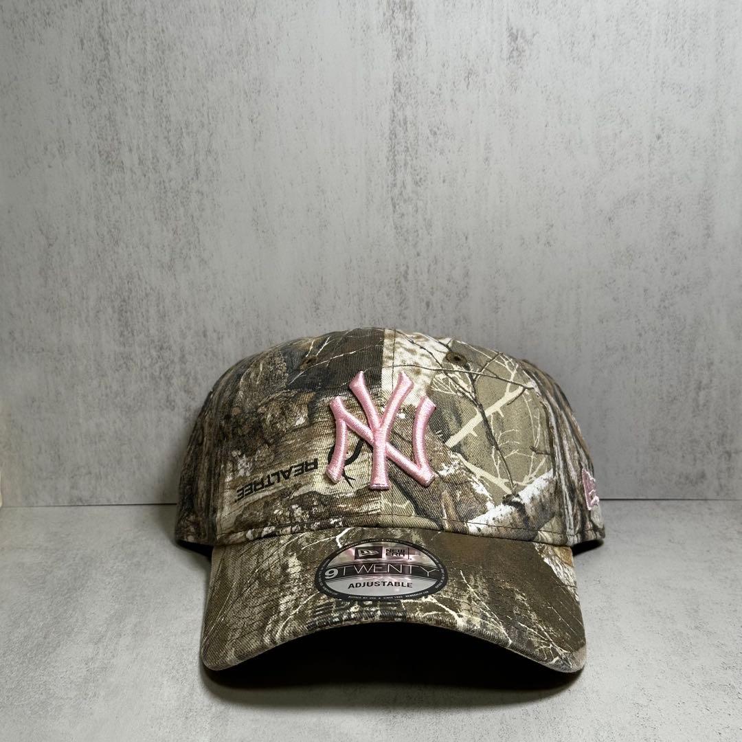 【海外限定】 ヤンキース 9TWENTY リアルツリー&ピンク キャップ ⑤
