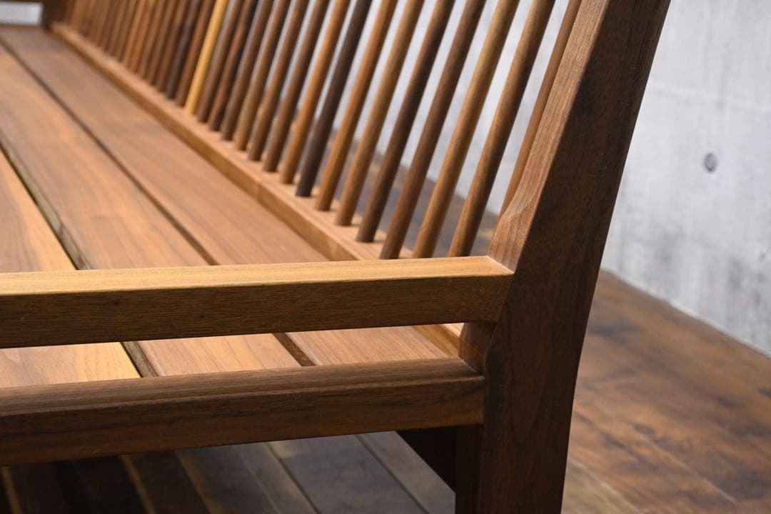 ELC33 シラカワ 飛騨の匠工房 3人掛けソファフレーム ウォールナット無垢材