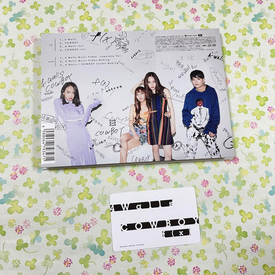 f(x) 4Walls CD DVD アンバー　トレカ　カード　日本　限定