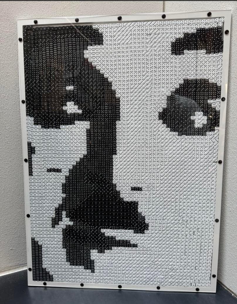 【モダン】チャーリー・チャップリン（サイコロ モザイクアート）