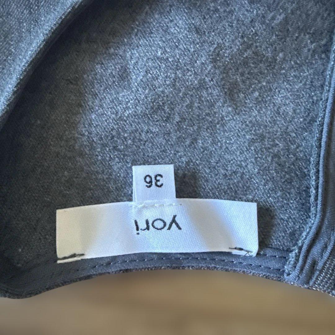 yori ウォームティアード　長袖　チュニック グレー