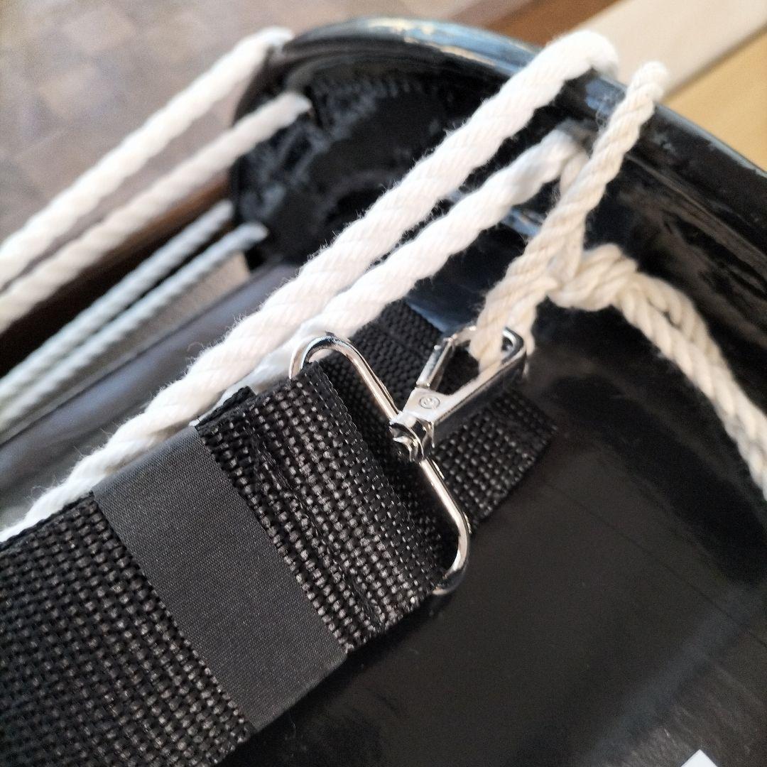 担ぎ太鼓　　和太鼓 　天然皮革　ストラップ付き　中古品⑬