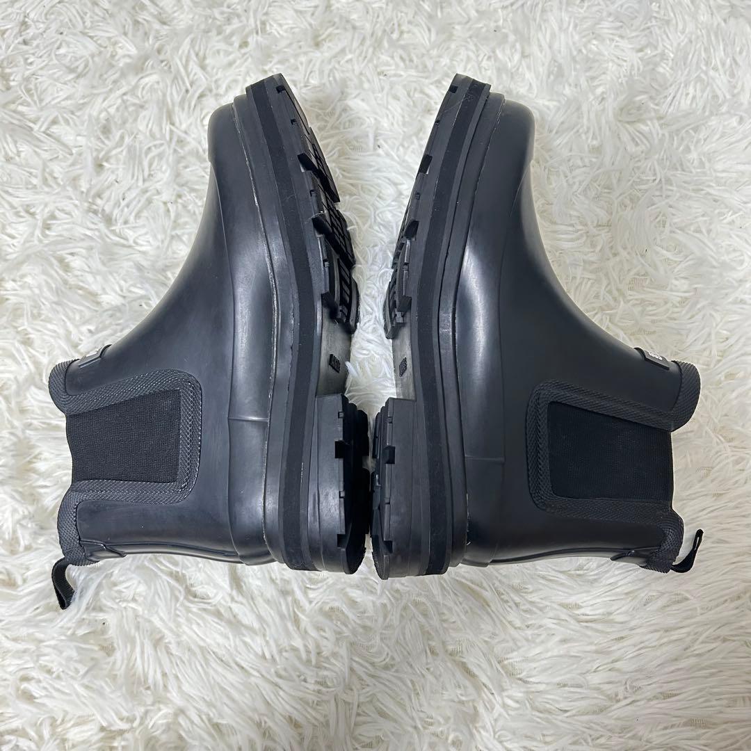 エーグル　ソフトレイン2 ラバーブーツ　サイドゴア　ブラック　38 24センチ