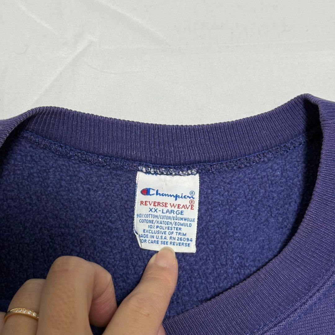t*m様 90sChampion Reverse Weave XXL 目あり 茄