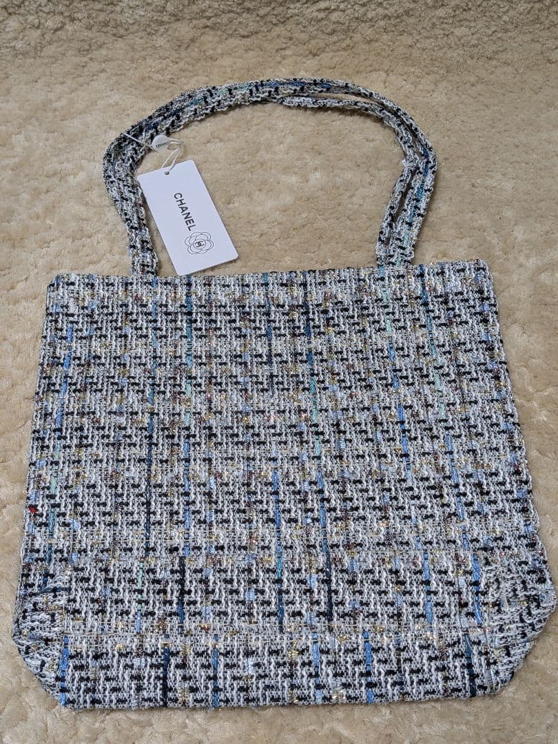 CHANEL ツイード トートバッグ スパンコール