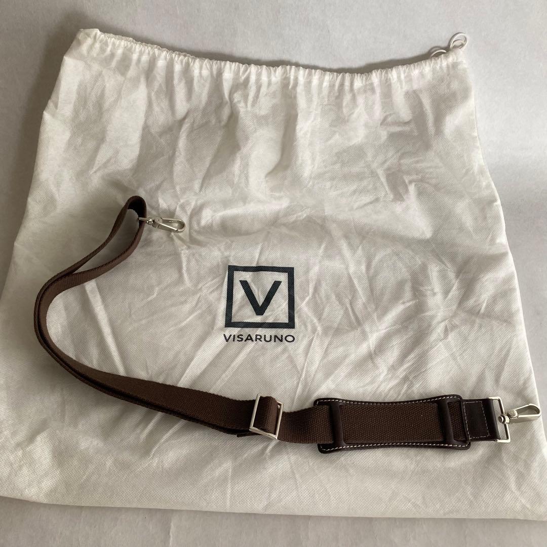 visaruno ビジネスバッグ　本革　イタリア製　傷なし　ブラウン　A4