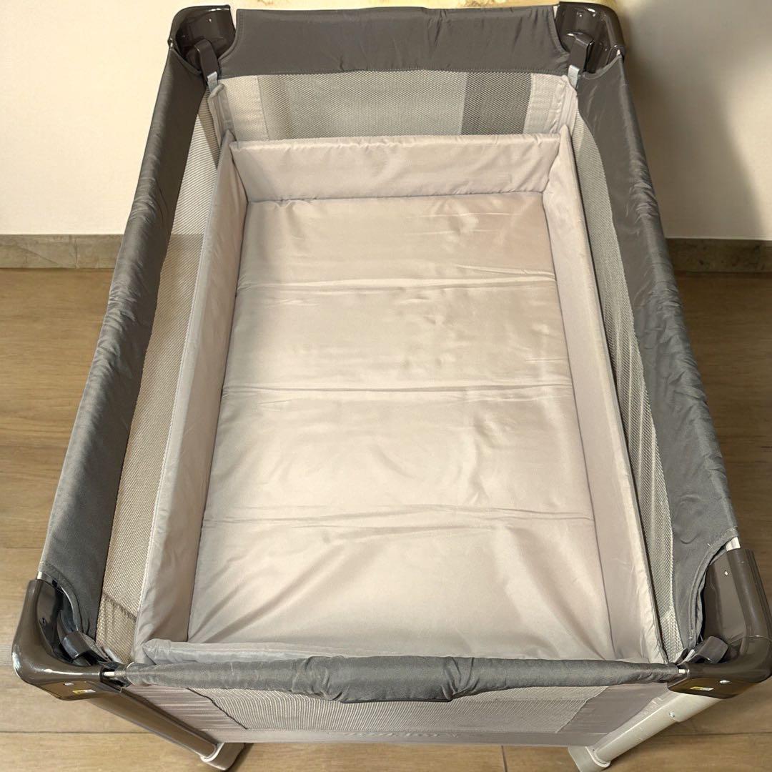 【美品】アップリカ ココネルエアー ベビーベッド ココア　66041