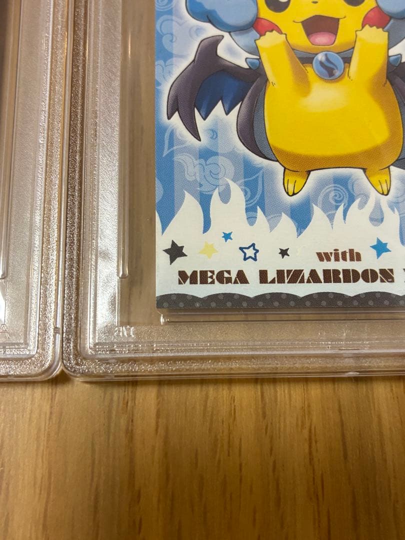 PSA10☆ポンチョを着たピカチュウ★名刺カード メガリザードン ポンチョ