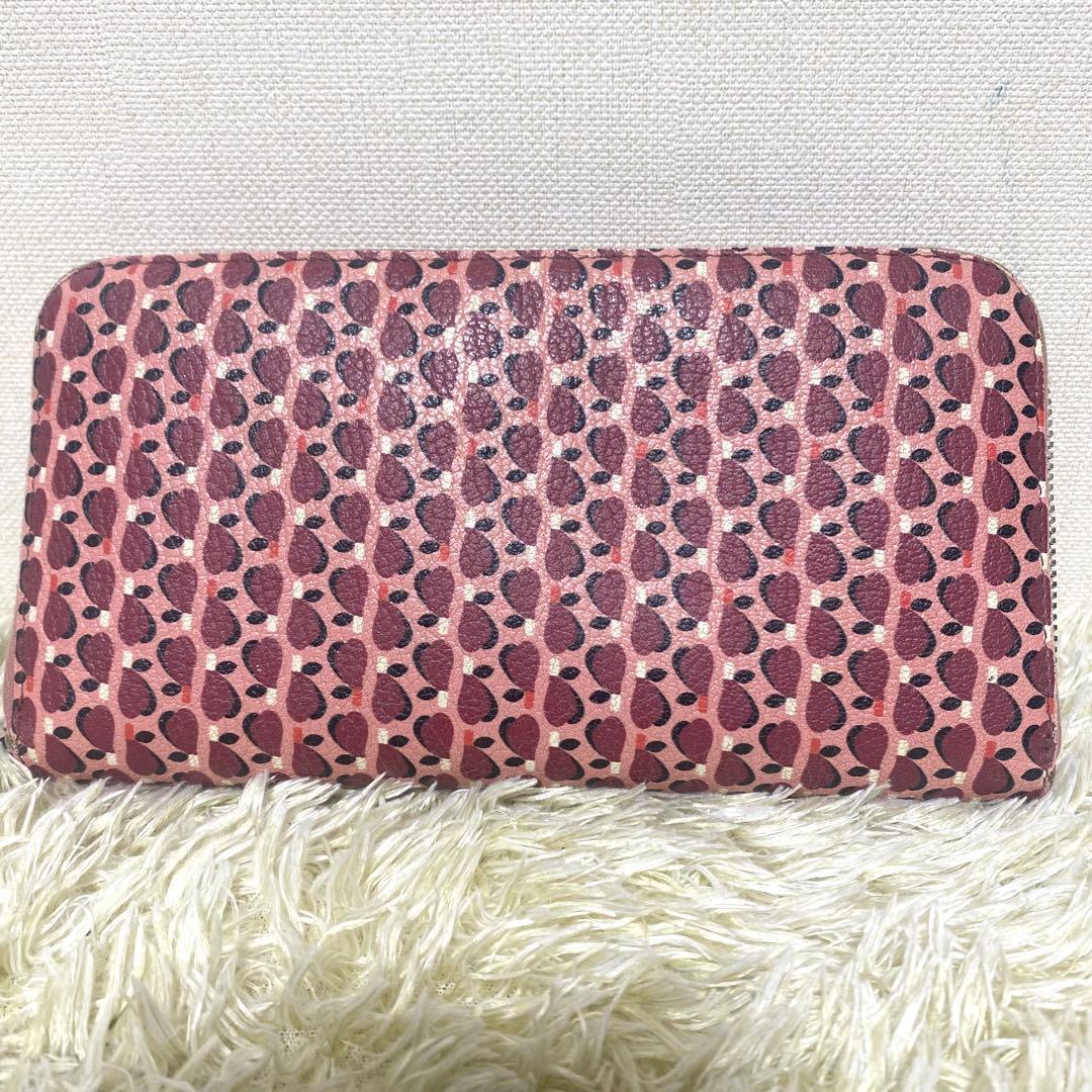 美品✨ MIU MIU ミュウミュウ マドラス レザー 長財布 ハート ピンク