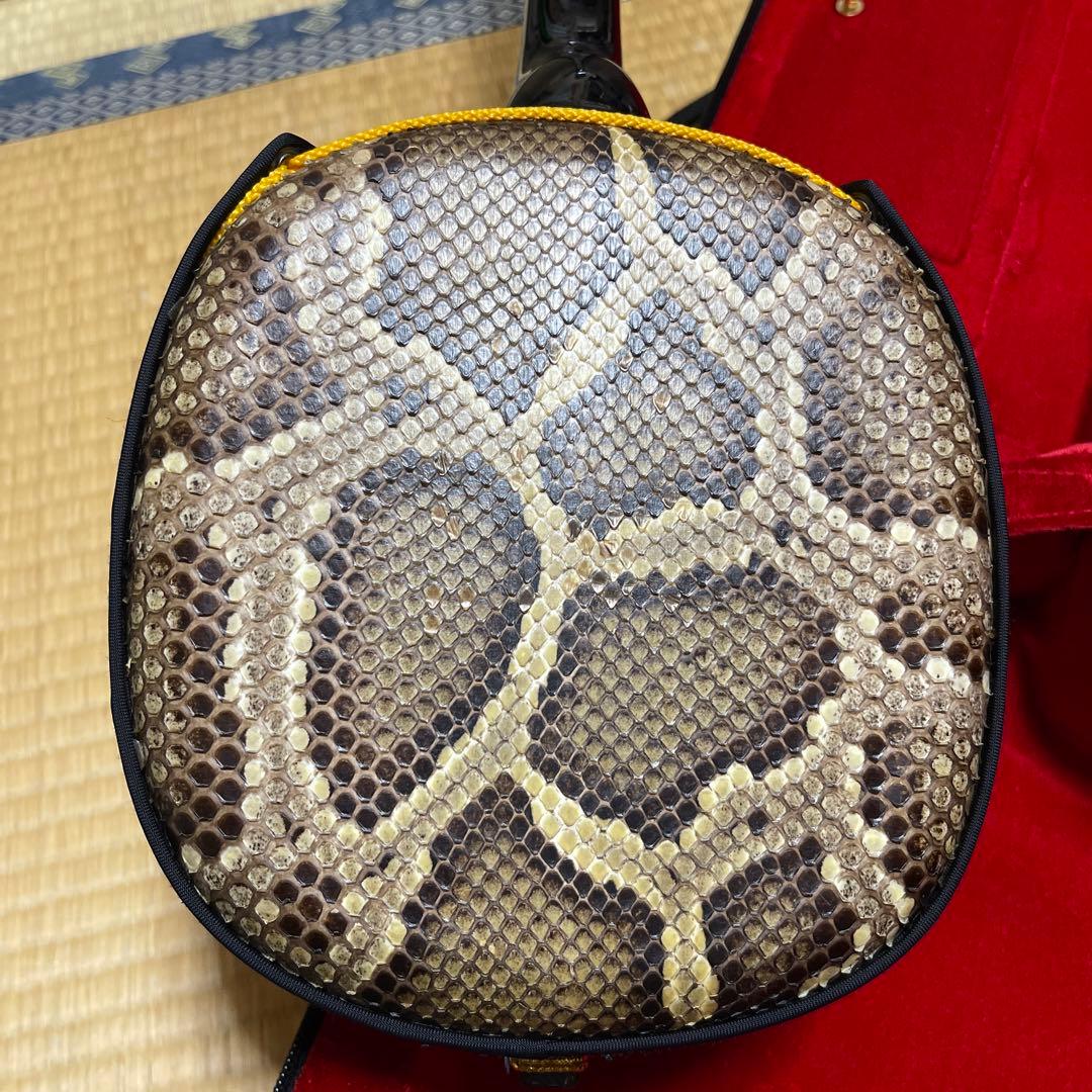 蛇皮沖縄三線　ハードケース付き