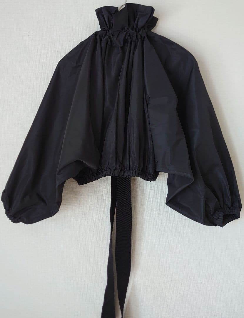 PATOU パトゥ/ドローストリングス　ラッフルフリル　ブラウス ギャザー