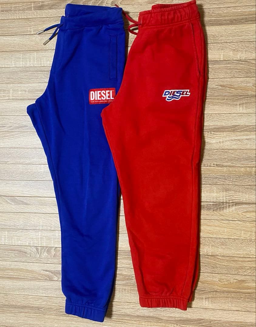 DIESEL ディーゼル　スウェットパンツ 赤・青　14y 140 150