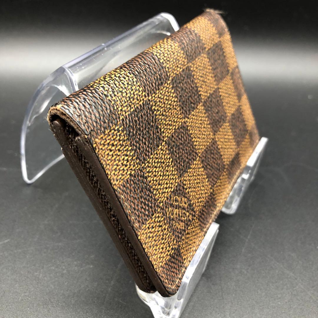 ルイヴィトン ダミエ カードケース 名刺入れ イニシャル入り