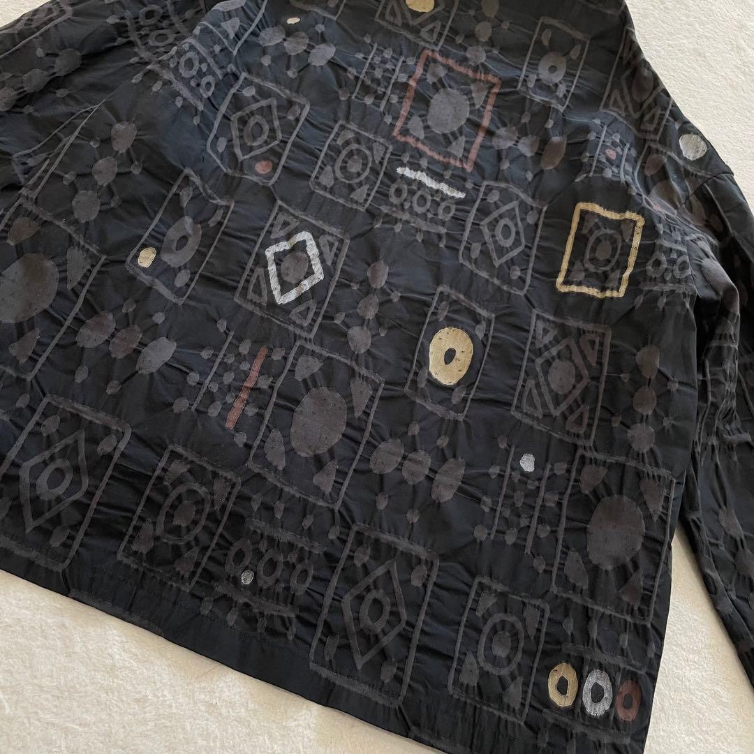 FUGA FUGA　アンティークパレードブラウス　2024年製　異素材切替　黒