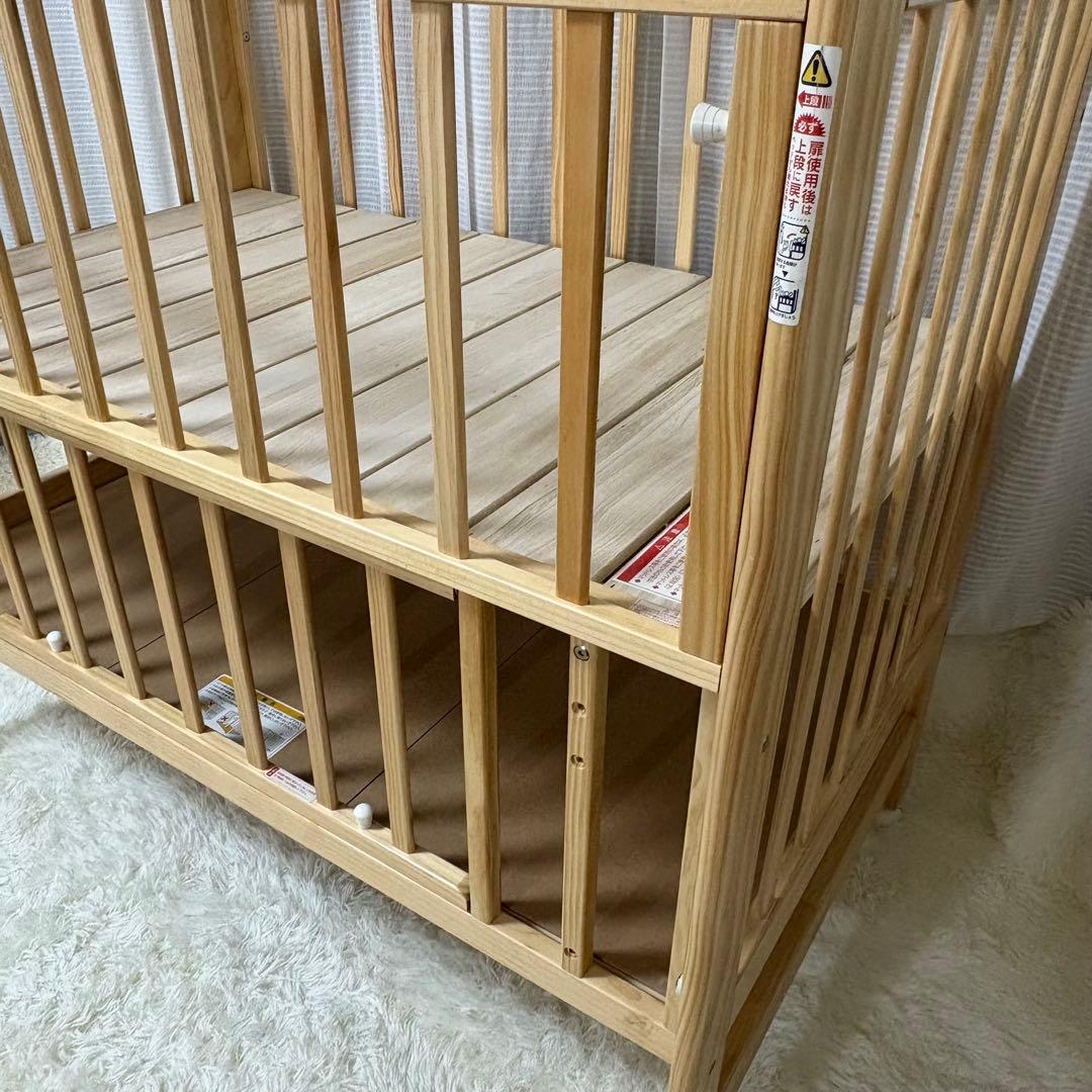 美品　KATOJI ベビーベット　ヘビーサークル　ハイシート　ナチュラル