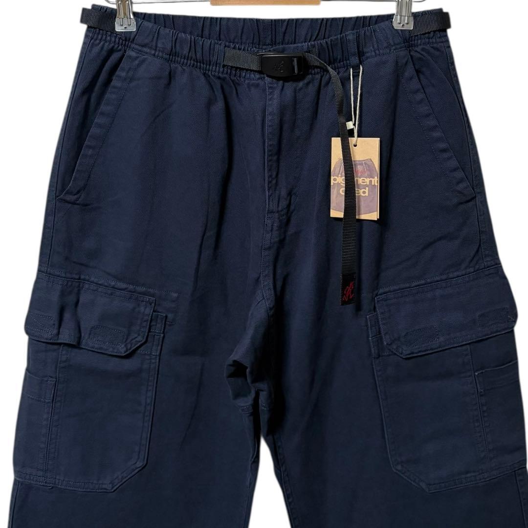 新品 GRAMICCI SUMMITカーゴパンツ アウトドア 紺 L