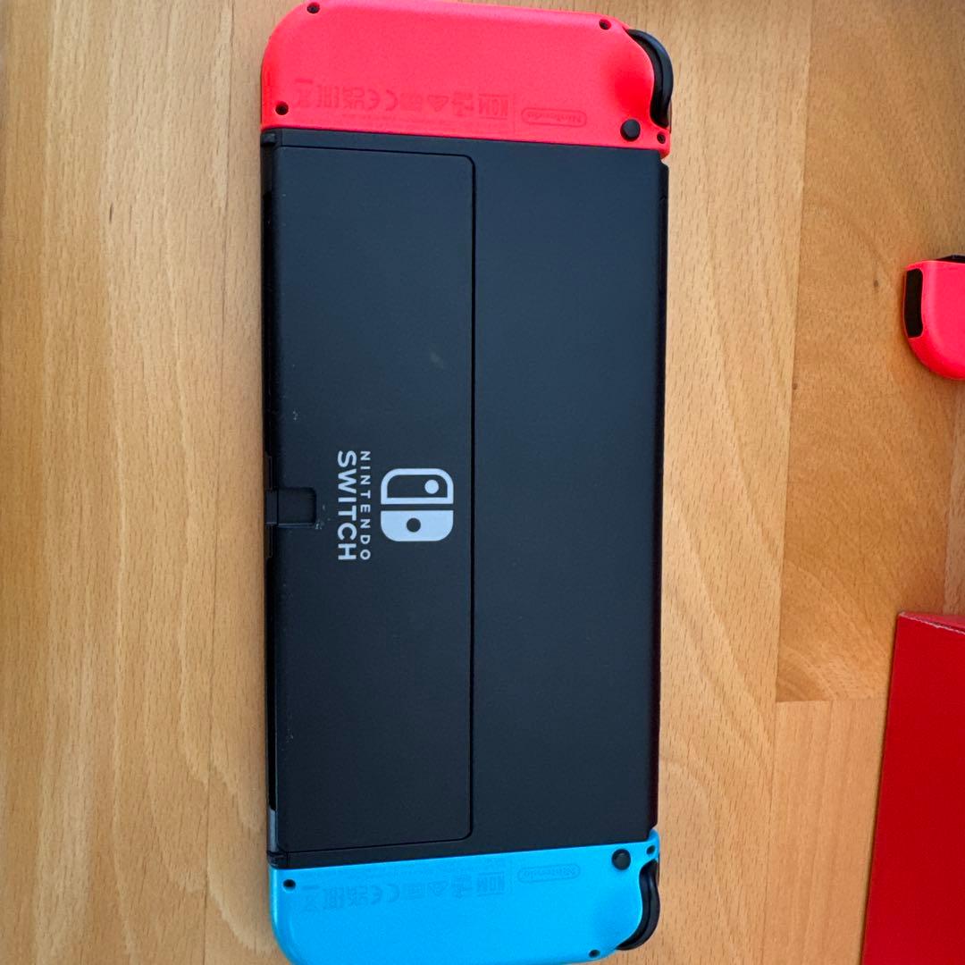 任天堂switch「有機EL」 青・赤 カセット・ジョイコンストラップ付