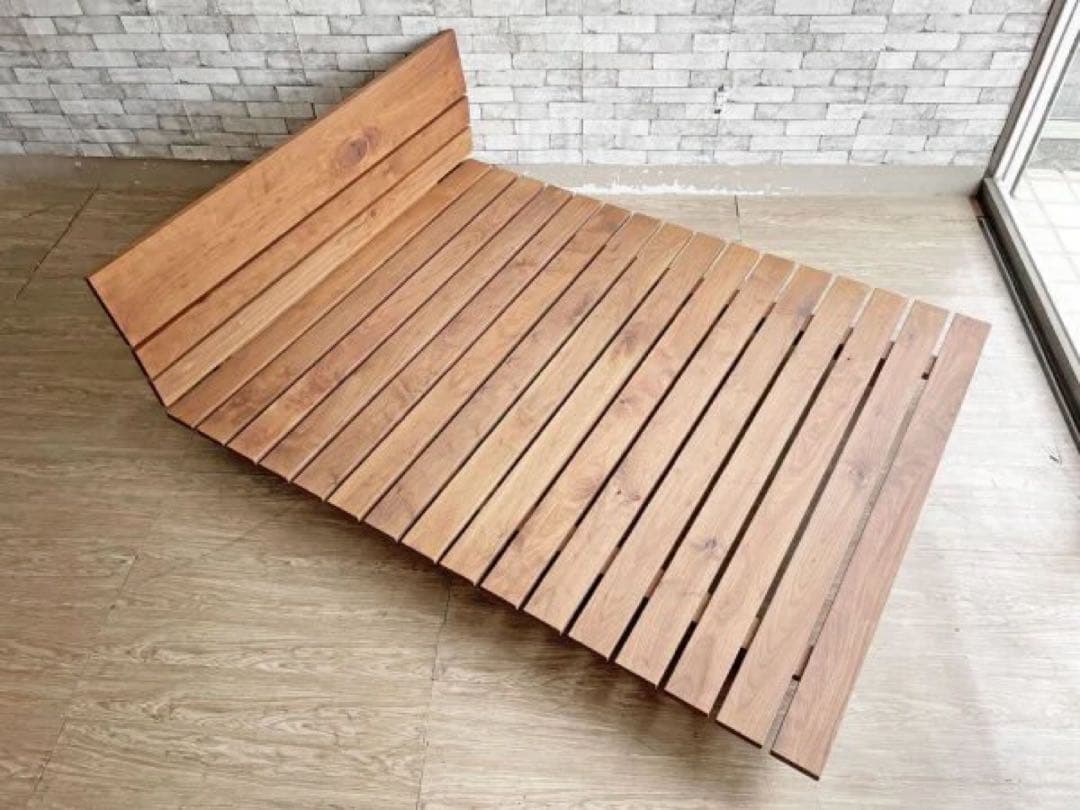 【廃盤・希少】ACTUS ベッドフレーム クイーン GLAN（グラン）