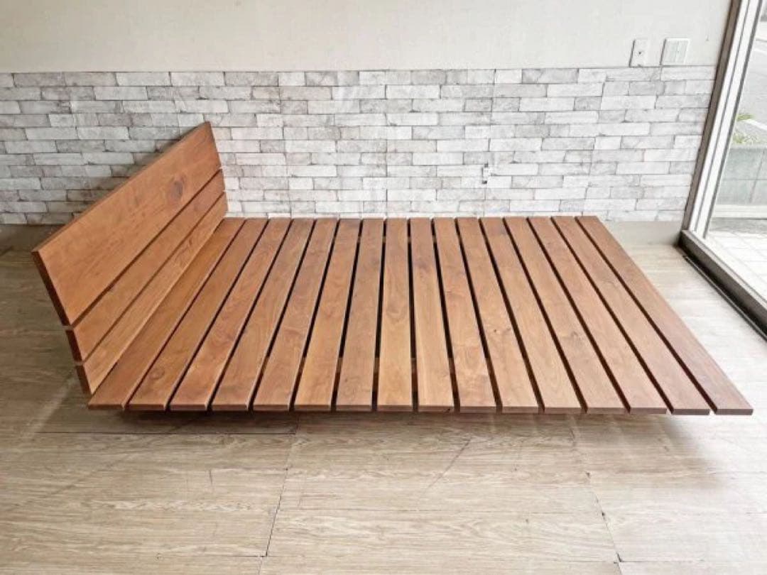 【廃盤・希少】ACTUS ベッドフレーム クイーン GLAN（グラン）