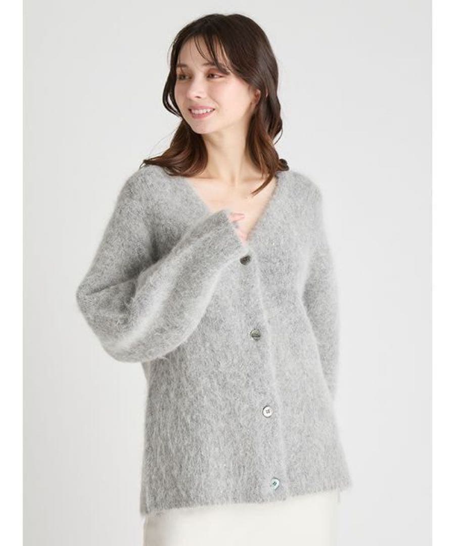 CELFORD 25AW 美品　スパークルミディ丈カーディガン　グレー