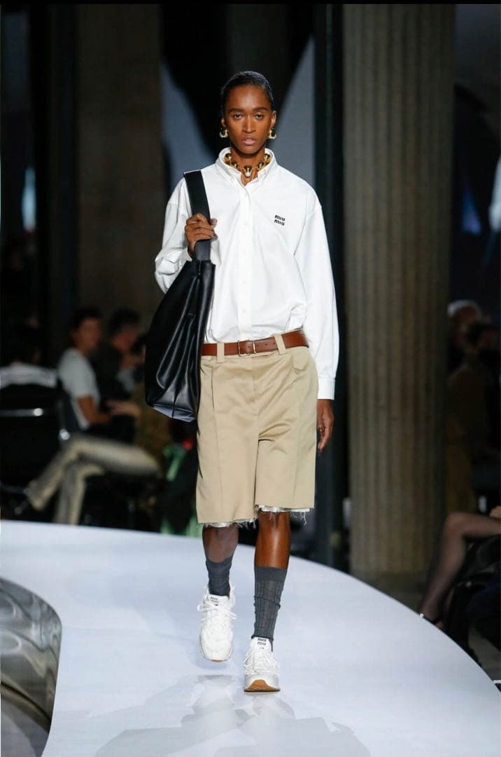 miumiu 22ss レイヤードショートパンツ　prada プラダ