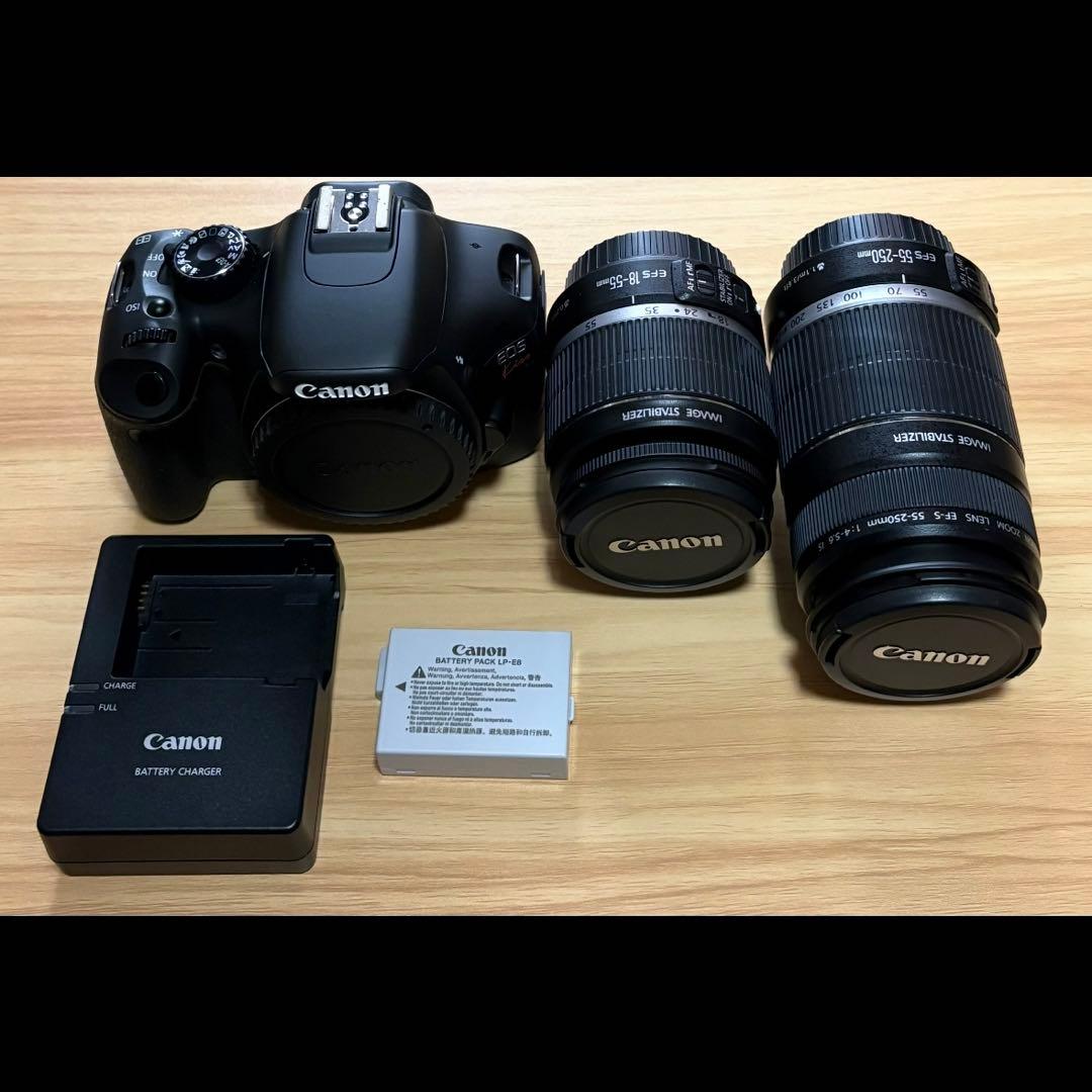 Canon EOS Kiss X4 一眼レフカメラ ダブルレンズ