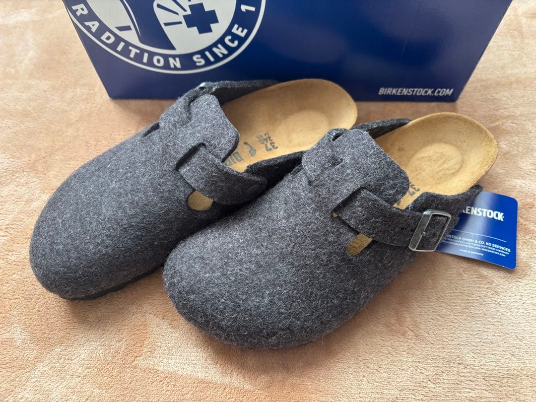 BIRKENSTOCK グレー サボサンダル 37（新品未使用）