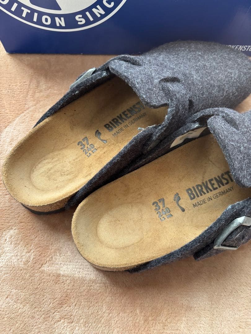 BIRKENSTOCK グレー サボサンダル 37（新品未使用）