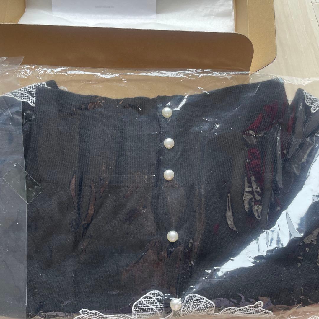 polaura ポローラ　レースフリルカーディガン