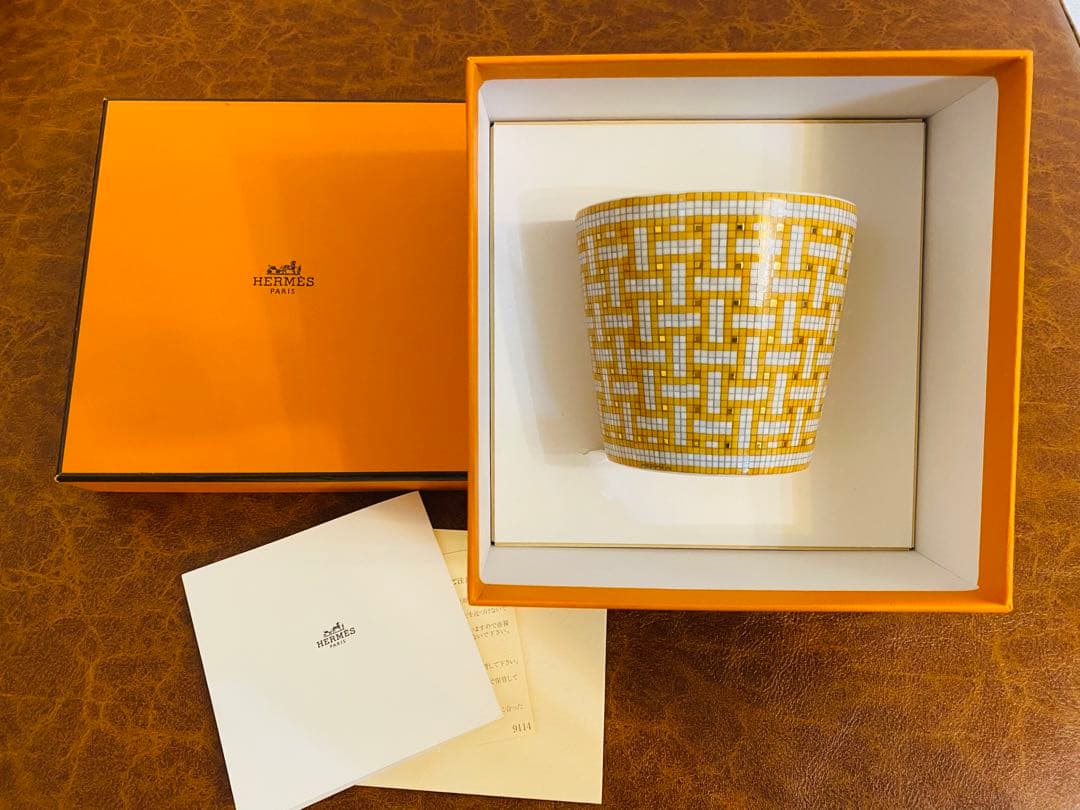 エルメス　HERMES モザイク ヴァンキャトル キャンドル　箱付き