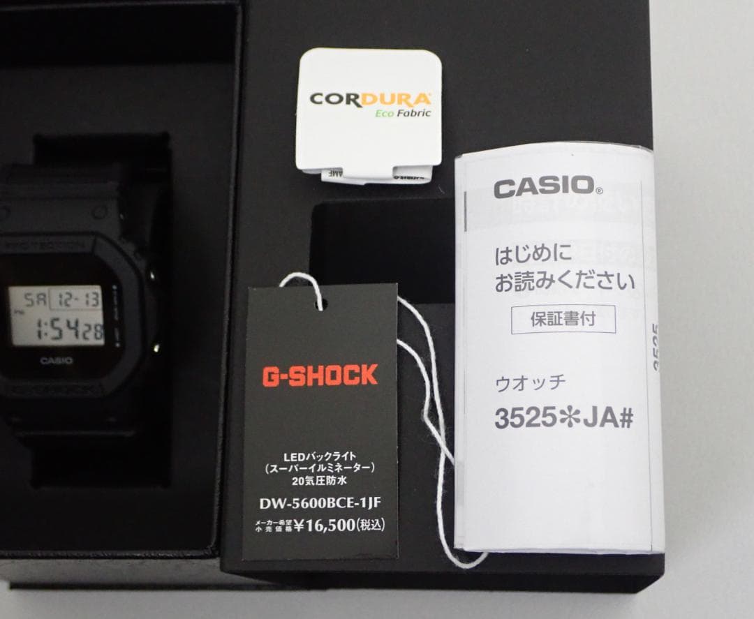 【１回だけ着用】美品 CASIO G-SHOCK DW-5600BCE-1JF