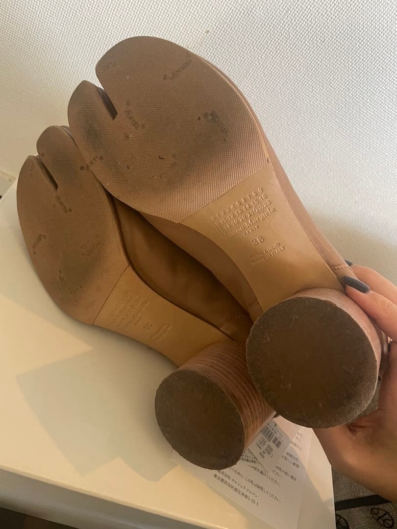 MaisonMargielaタビブーツ　ベージュ38サイズ