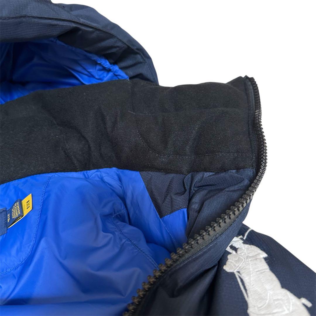 【美品✨️】ポロラルフローレン ダウンベスト ビッグポニー刺繍 ネイビー S