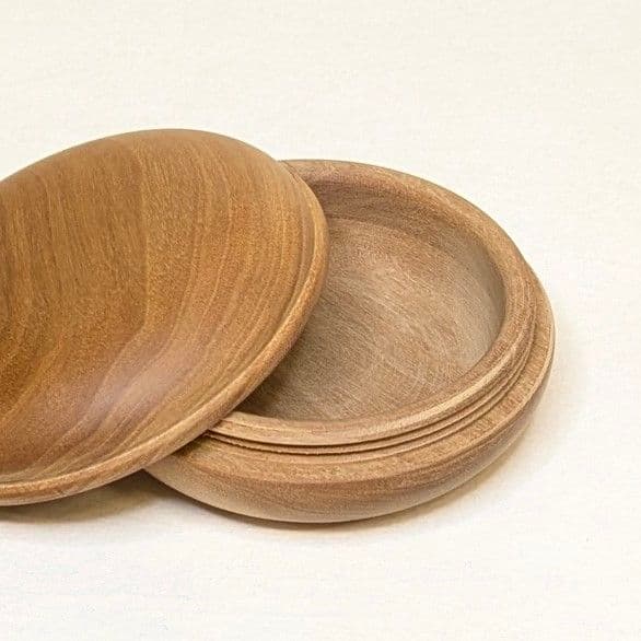 【特価・新品】 香合　白檀　蛤型　2.3寸(約6.9cm)