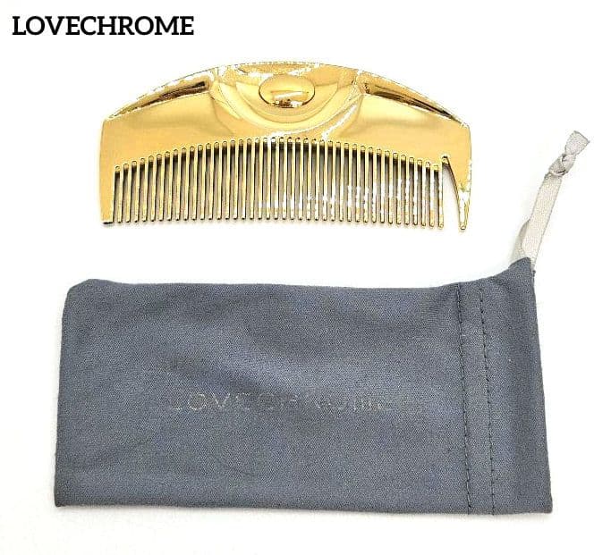 極美品　LOVECHROME　ラブクロム　ヘアコーム　K24GP ツキ ゴールド