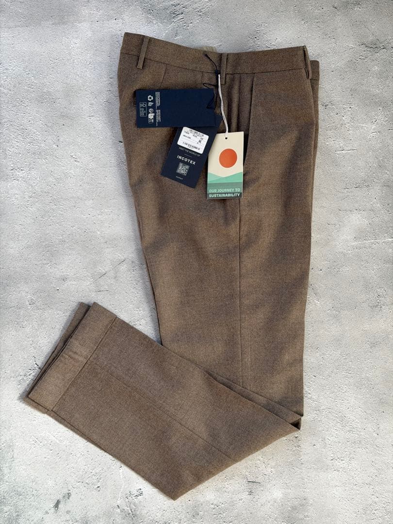 a*i様 インコテックス　35型ウールフランネル　スリムフィットグレージュ　46