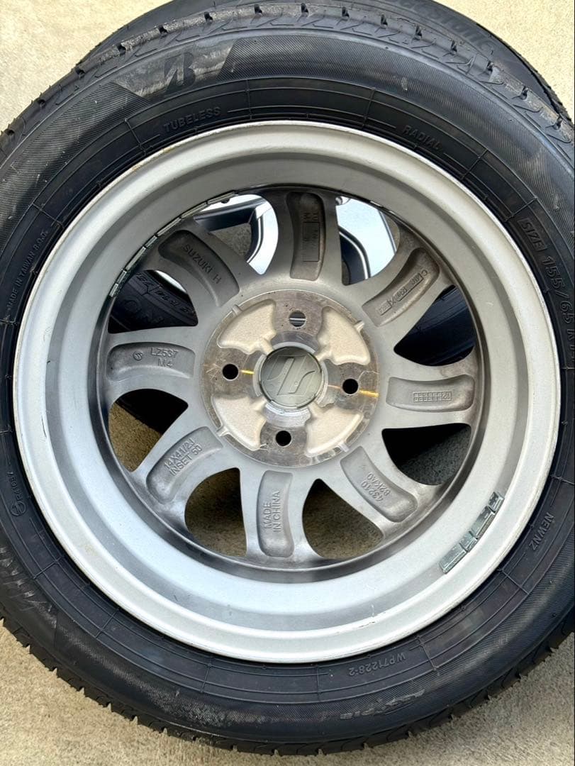 パレット純正ホイール美品 タイヤ2023年製新品 14インチ