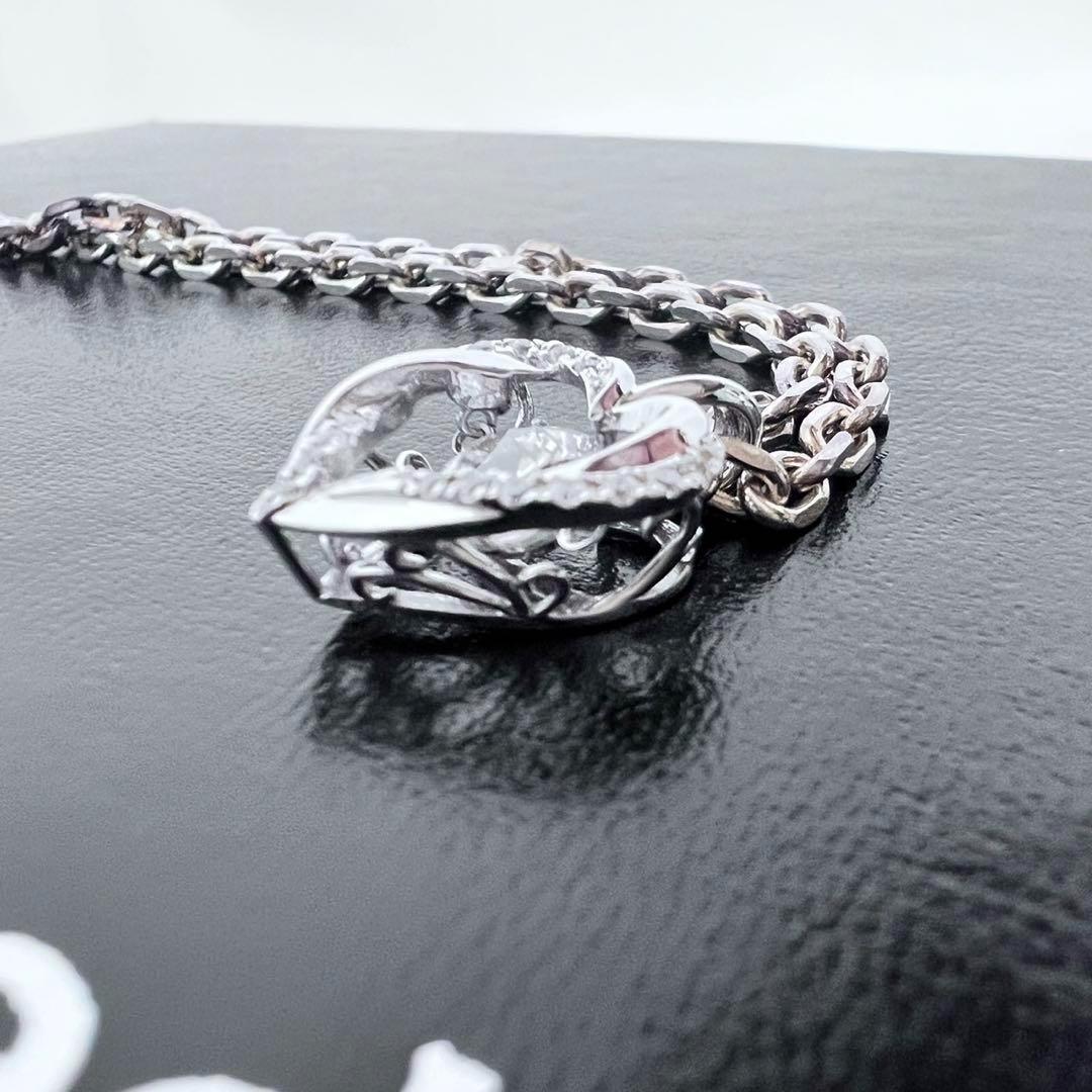 Leda レダ ダンシングストーン 輝くハート ネックレス Silver925