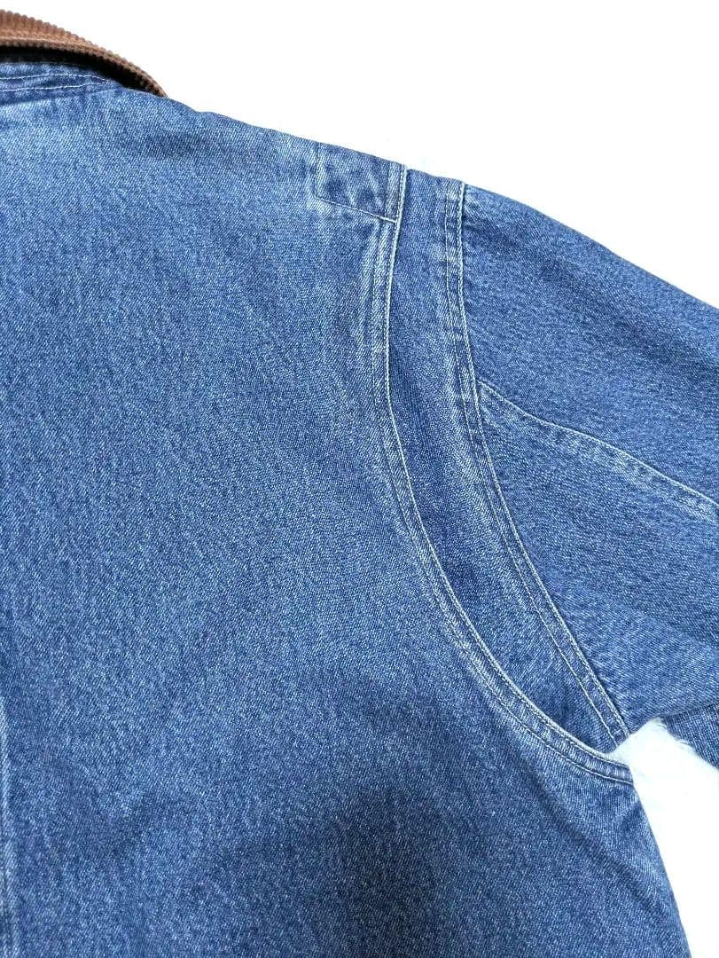 90s LANDS' ENDランズエンドデニムハンティングジャケットコーディロイ