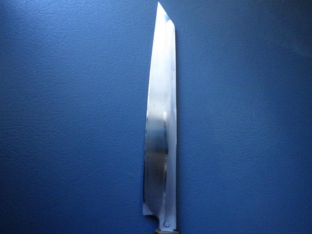 正本★和包丁★水牛柄ハガネ★本霞研ぎ済み★昭和ビンテージ★