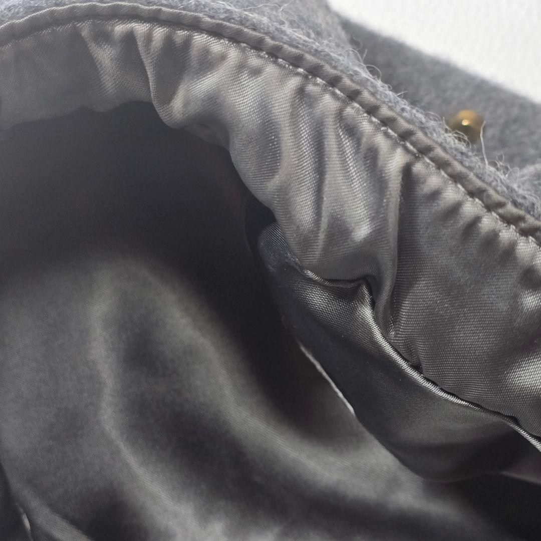 Gucci グッチ スタッズ付きベレー帽 グレー Lサイズ