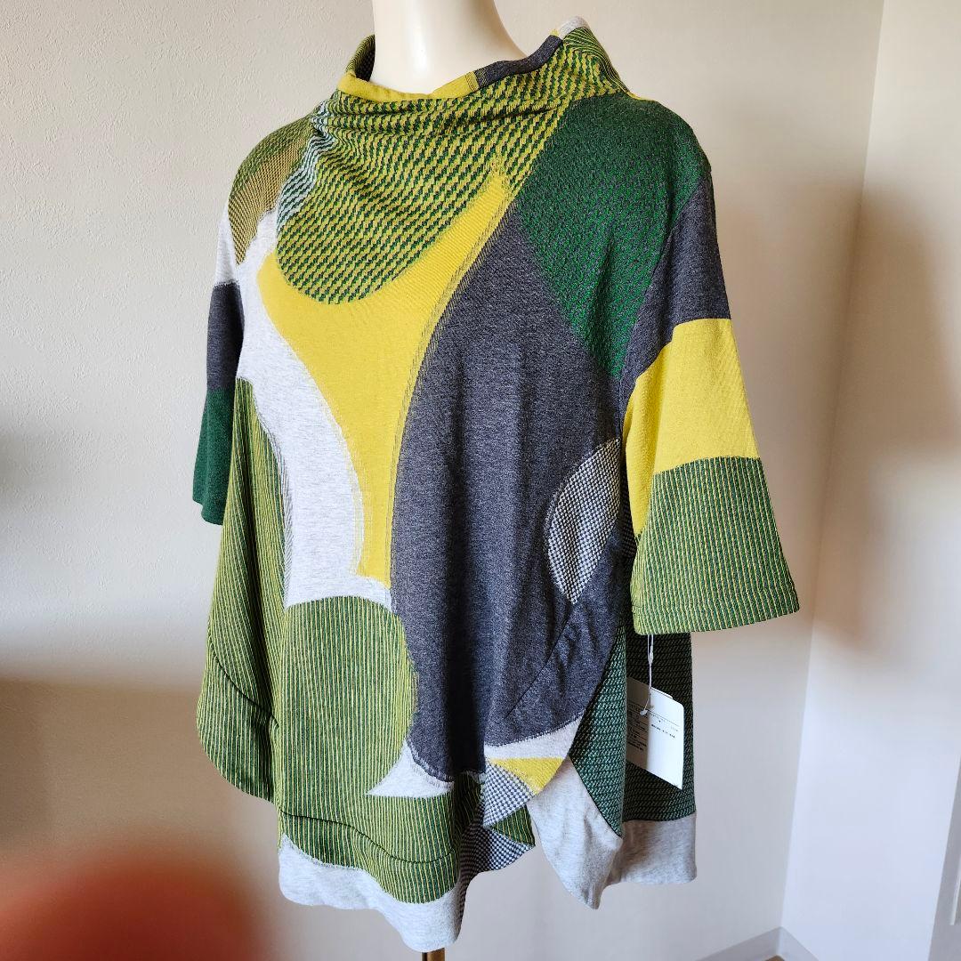 【新品未使用 】慈雨 カットソー チュニック 七分袖 ゆったりサイズ