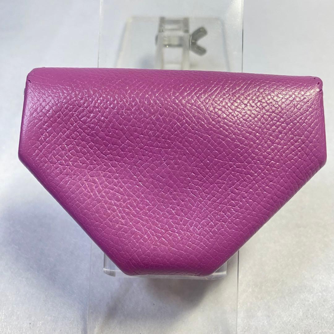 正規品☆エルメス ルヴァンキャトル ケース パープル系 シルバー金具