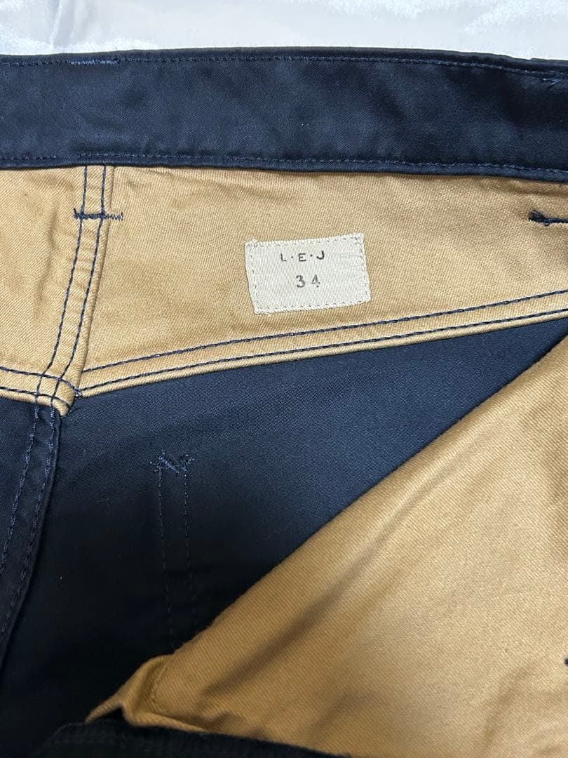 未使用 l.e.j London Indigo Dyed trousers