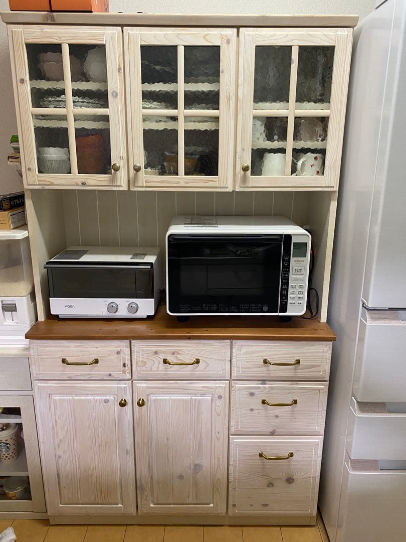 ニトリ　キッチンボード　シナモ　105