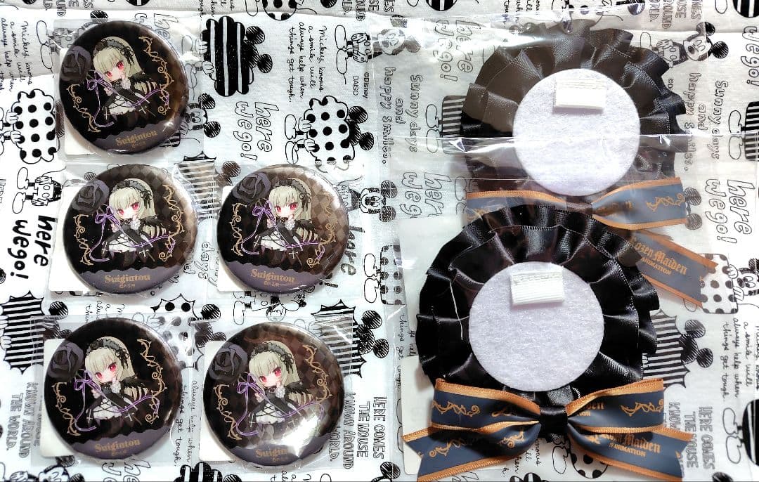 椿*様 DMMスクラッチ ローゼンメイデン 缶バッジ ロゼット7点セット