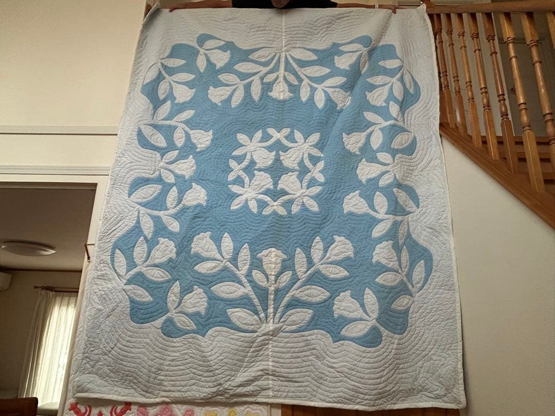 ハワイアンキルト　ベッドカバー