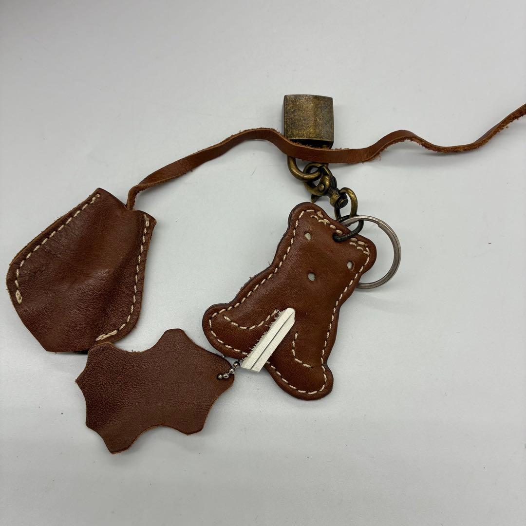 良品】inci ハンドバッグ　トートバッグ　ブラウン　レザー　ターンロック