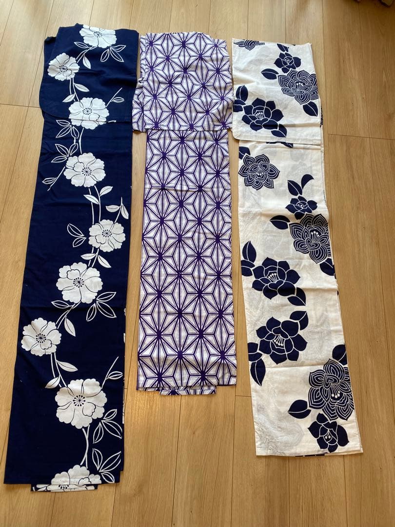 浴衣まとめ売り　7枚　浴衣　絞り柄　アンティーク